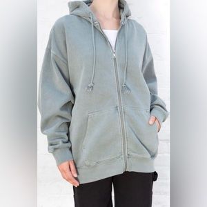 Brandy Melville Oversized Hoodie Sage Green